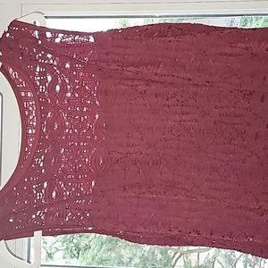 Women's Apt.9 knee-length dress with lace overlay